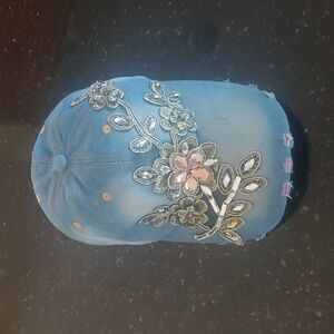 New hat w jeweled flowers